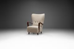 Swedish Modern Upholstered Lounge Chair Sweden 1940s - 3043803