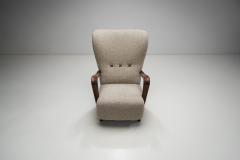 Swedish Modern Upholstered Lounge Chair Sweden 1940s - 3043813