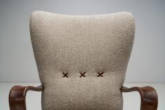 Swedish Modern Upholstered Lounge Chair Sweden 1940s - 3043815