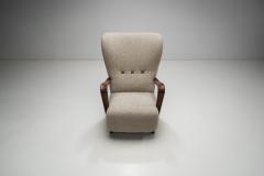 Swedish Modern Upholstered Lounge Chair Sweden 1940s - 4515759