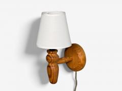 Swedish Modern Wall Sconce Pine Sweden 1960s - 4719084
