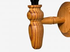 Swedish Modern Wall Sconce Pine Sweden 1960s - 4719086