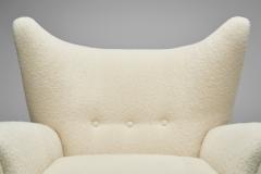 Swedish Modern Wing Back Armchair Sweden ca 1940s - 4301461
