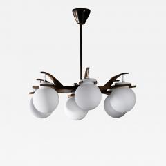 Swedish Modern chandelier with 6 shades - 4426374