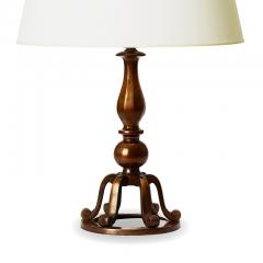 Swedish Monumental Pair Table Lamps in Patinated Brass - 3406691