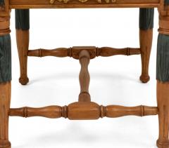 Swedish Neoclassic Birch and Silk Stools - 4652366