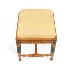 Swedish Neoclassic Birch and Silk Stools - 4700413