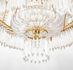 Swedish Neoclassic Gilt Bronze Crystal 8 Arm Chandelier - 3246369