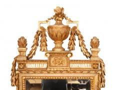 Swedish Neoclassic Giltwood and Painted Mirror - 4143954