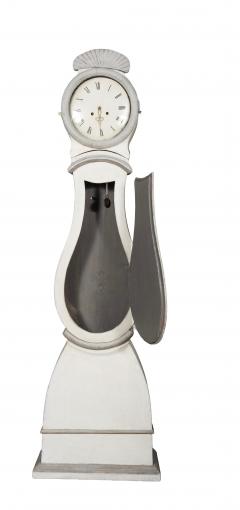 Swedish Neoclassic Painted Tall Case Clock - 4524420