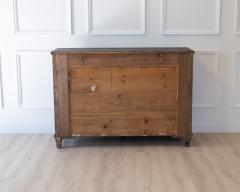 Swedish Neoclassical Black Painted Three Door Buffet 20th Century - 4791372