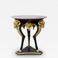 Swedish Neoclassical Ebonized and Giltwood Center Table - 3745725