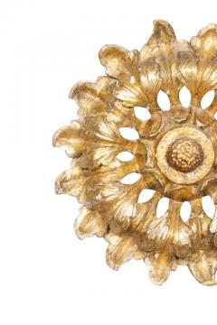 Swedish Neoclassical Giltwood Ceiling Roundel - 4139086