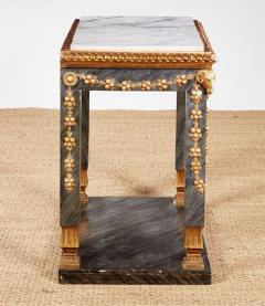 Swedish Neoclassical Marble Top Console Table - 4217983