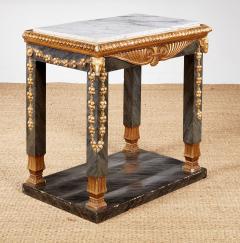 Swedish Neoclassical Marble Top Console Table - 4217984