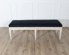 Swedish Neoclassical Painted Bench 19th Century - 4336781