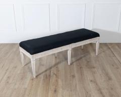 Swedish Neoclassical Painted Bench 19th Century - 4336793