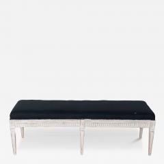 Swedish Neoclassical Painted Bench 19th Century - 4337127