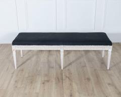 Swedish Neoclassical Painted Bench circa 1880 - 4336738