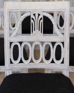 Swedish Neoclassical Painted Dining Chairs Set of Eight circa 1900 - 4791355