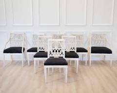Swedish Neoclassical Painted Dining Chairs Set of Eight circa 1900 - 4791367