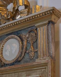 Swedish Neoclassical Painted Mirror Circa 1810 - 4473908