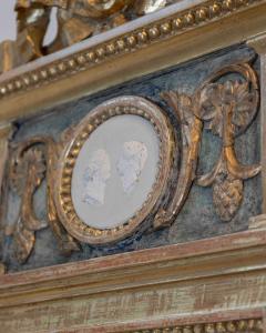 Swedish Neoclassical Painted Mirror Circa 1810 - 4473970