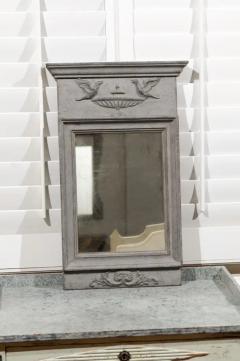 Swedish Neoclassical Style 19th Century Mirror with Doves Perched on an Urn - 3461553