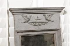 Swedish Neoclassical Style 19th Century Mirror with Doves Perched on an Urn - 3461712