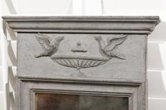 Swedish Neoclassical Style 19th Century Mirror with Doves Perched on an Urn - 3461726