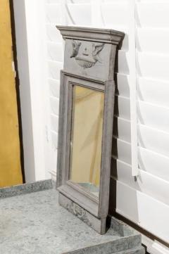 Swedish Neoclassical Style 19th Century Mirror with Doves Perched on an Urn - 3461728