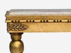Swedish Neoclassical Style Giltwood Marble Console Tables Sweden 20th c  - 4116750