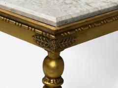 Swedish Neoclassical Style Giltwood Marble Console Tables Sweden 20th c  - 4116752