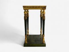 Swedish Neoclassical Style Giltwood Marble Console Tables Sweden 20th c  - 4116753