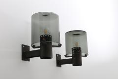 Swedish Outdoor Wall Lamps in Glass and Metal 1960s - 959685