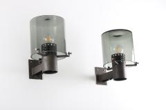 Swedish Outdoor Wall Lamps in Glass and Metal 1960s - 959686