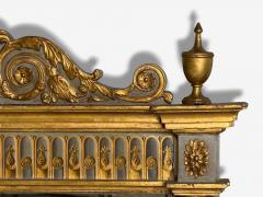 Swedish Paint Decorated Parcel Gilt Large Wall Mirror France 19th c  - 4121863