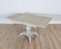Swedish Painted Pedestal Drop Leaf Table circa 1880 - 4353519