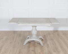 Swedish Painted Pedestal Drop Leaf Table circa 1880 - 4353549
