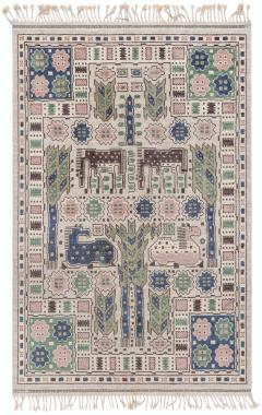 Swedish Pile Rug by Marta Maas Fjetterstrom Hasthagen Flossa  - 3582372