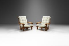 Swedish Pine Armchairs with Sculpted Legs Sweden 1960s - 2907475