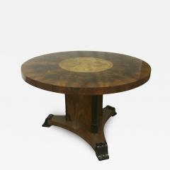 Swedish Refined Burl Dining Table - 444612