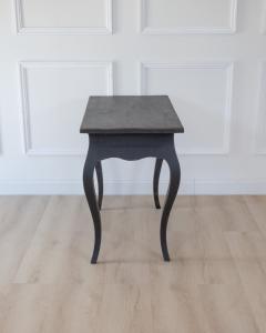 Swedish Rococo Black Painted Side Table Mid 18th Century - 4812469