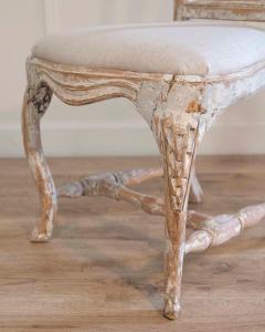 Swedish Rococo Chair from Stockholm with Scraped Original Paint Circa 1760 - 4437744