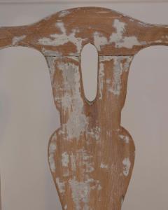 Swedish Rococo Chair from Stockholm with Scraped Original Paint Circa 1760 - 4437864