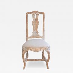 Swedish Rococo Chair from Stockholm with Scraped Original Paint Circa 1760 - 4440917