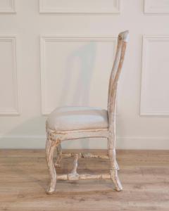 Swedish Rococo Chair from Stockholm with Scraped Original Paint Circa 1760 - 4437765