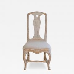 Swedish Rococo Chair from Stockholm with Scraped Original Paint Circa 1760 - 4440919