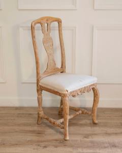 Swedish Rococo Chair from Stockholm with Scraped Original Surface Circa 1770 - 4437890