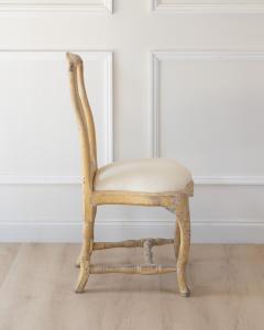 Swedish Rococo Chair in Original Paint Stockholm circa 1760 - 4812563